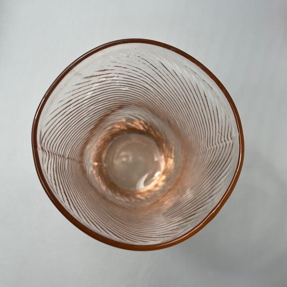5 Vintage Pink‎ Swirl Iced Tea or Water Drinking Glasses - Picture 5 of 8